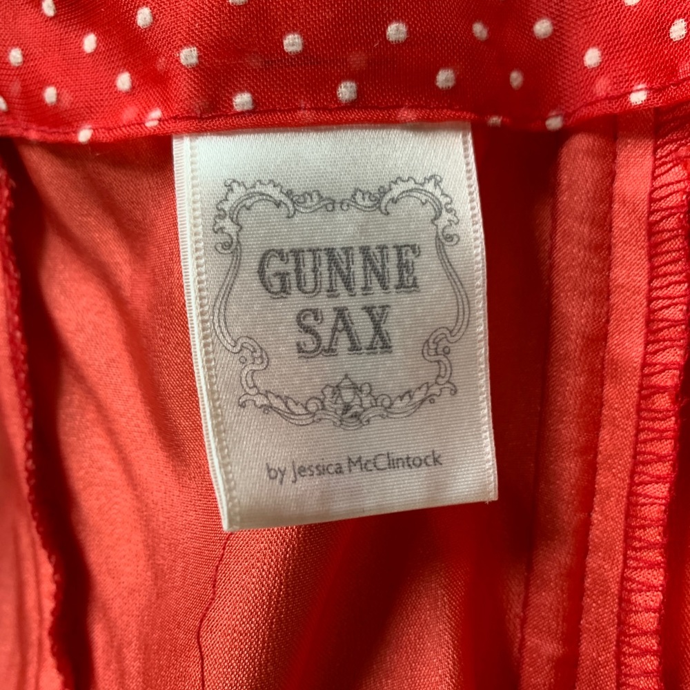 Gunne Sax By Jessica McClintock Polka Dot Gown - Picture 8 of 10